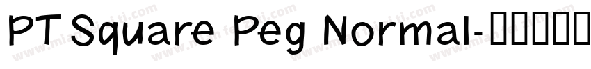 PT Square Peg Normal字体转换